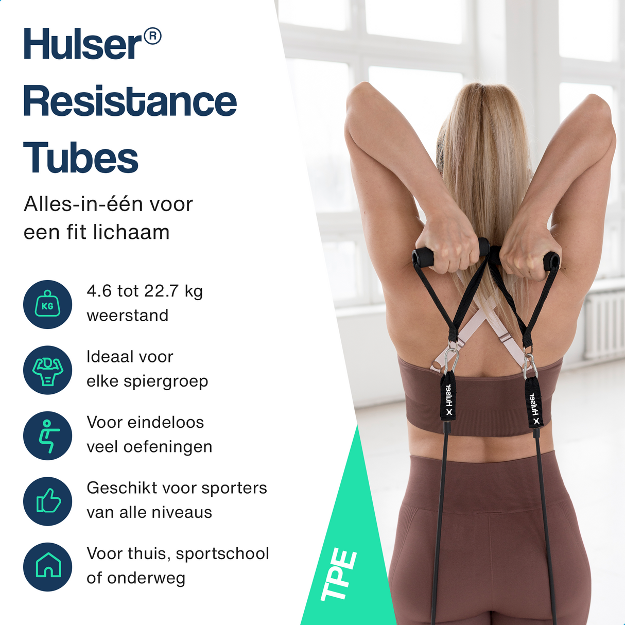 Push up bord met TPE weerstandsbanden set