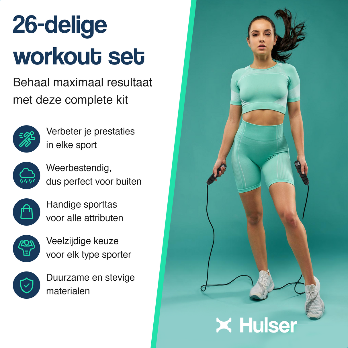 Agility Workout set 26-delig - Geel
