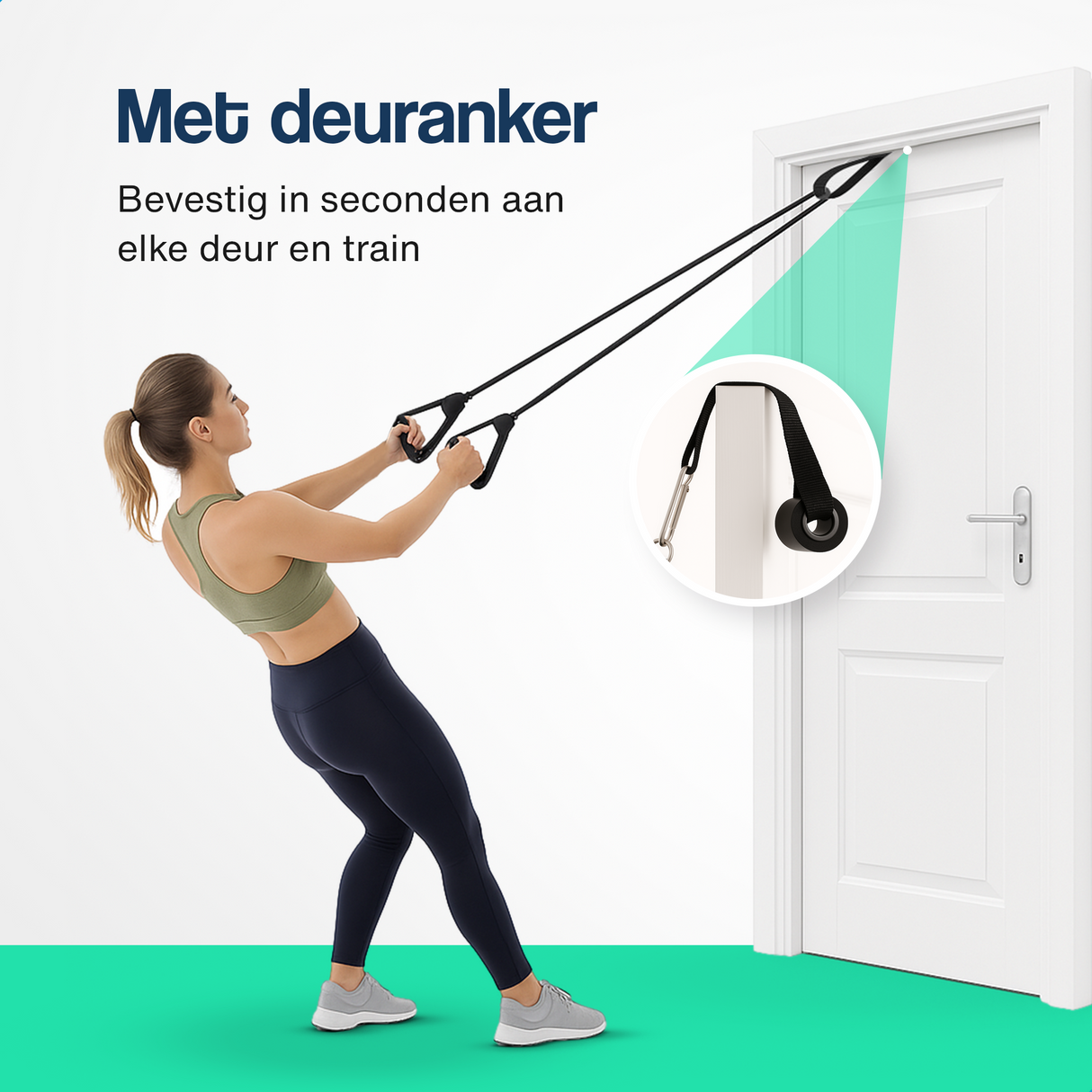 Stepper met display - Verstelbaar - met TPE weerstandsbanden set