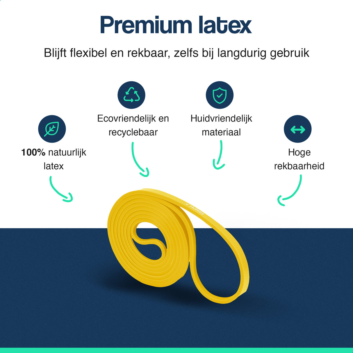 Weerstandsbanden set 104 cm - 2-delig - 2 tot 30 kg