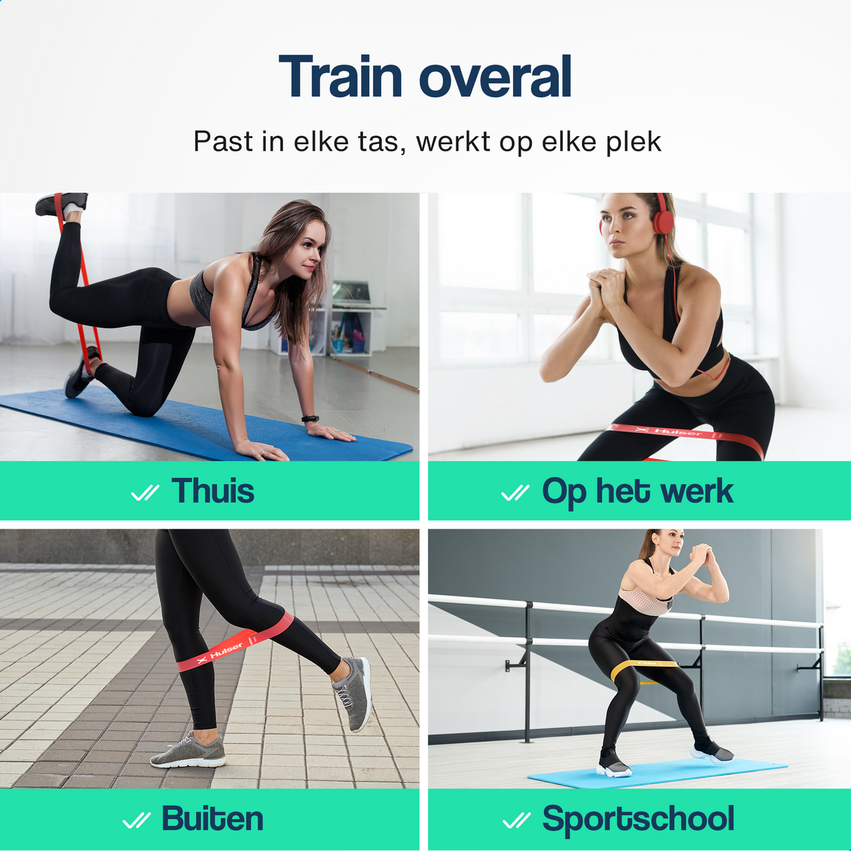 Mini weerstandsbanden set - 5-delig - 2 tot 18 kg