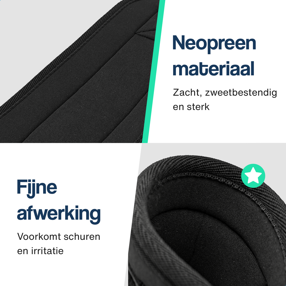 Fitness enkelbanden met lifting straps en weerstandsbanden set