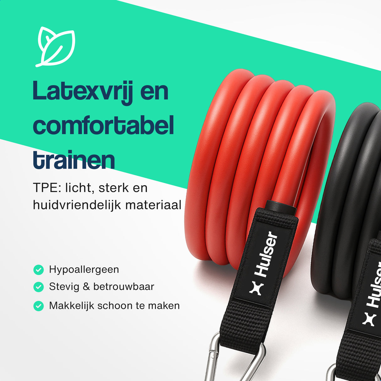 TPE Tubes Weerstandsbanden set 120 cm - 12-delig - 4 tot 23 kg