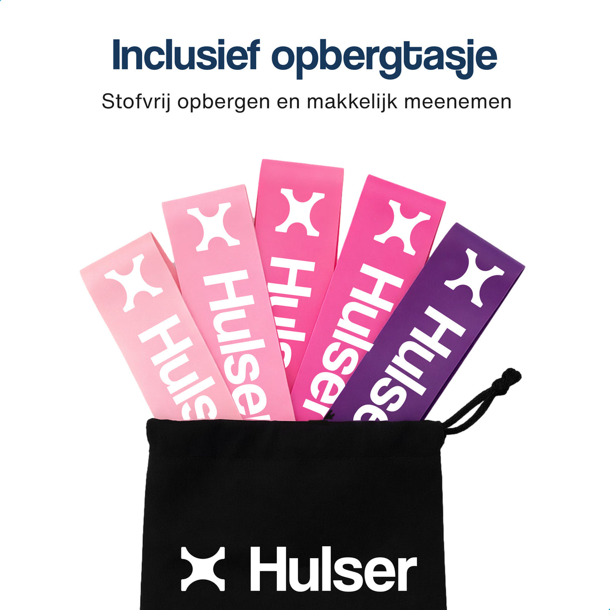 Mini weerstandsbanden set - 5-delig - 2 tot 18 kg - Roze