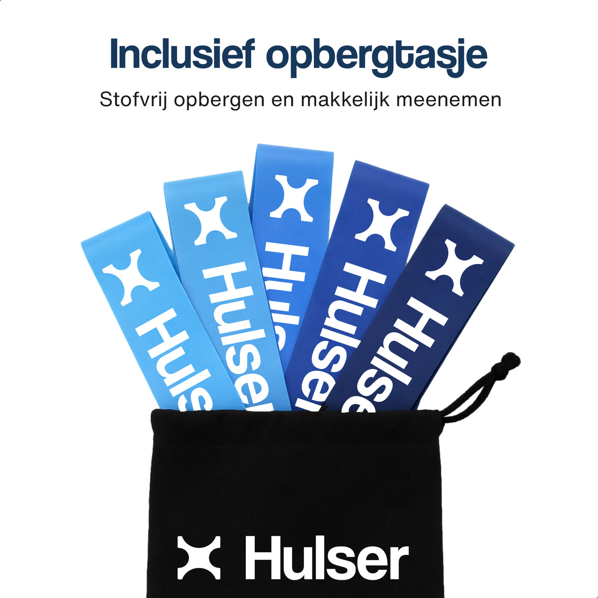 Mini weerstandsbanden set - 5-delig - 2 tot 18 kg - Blauw