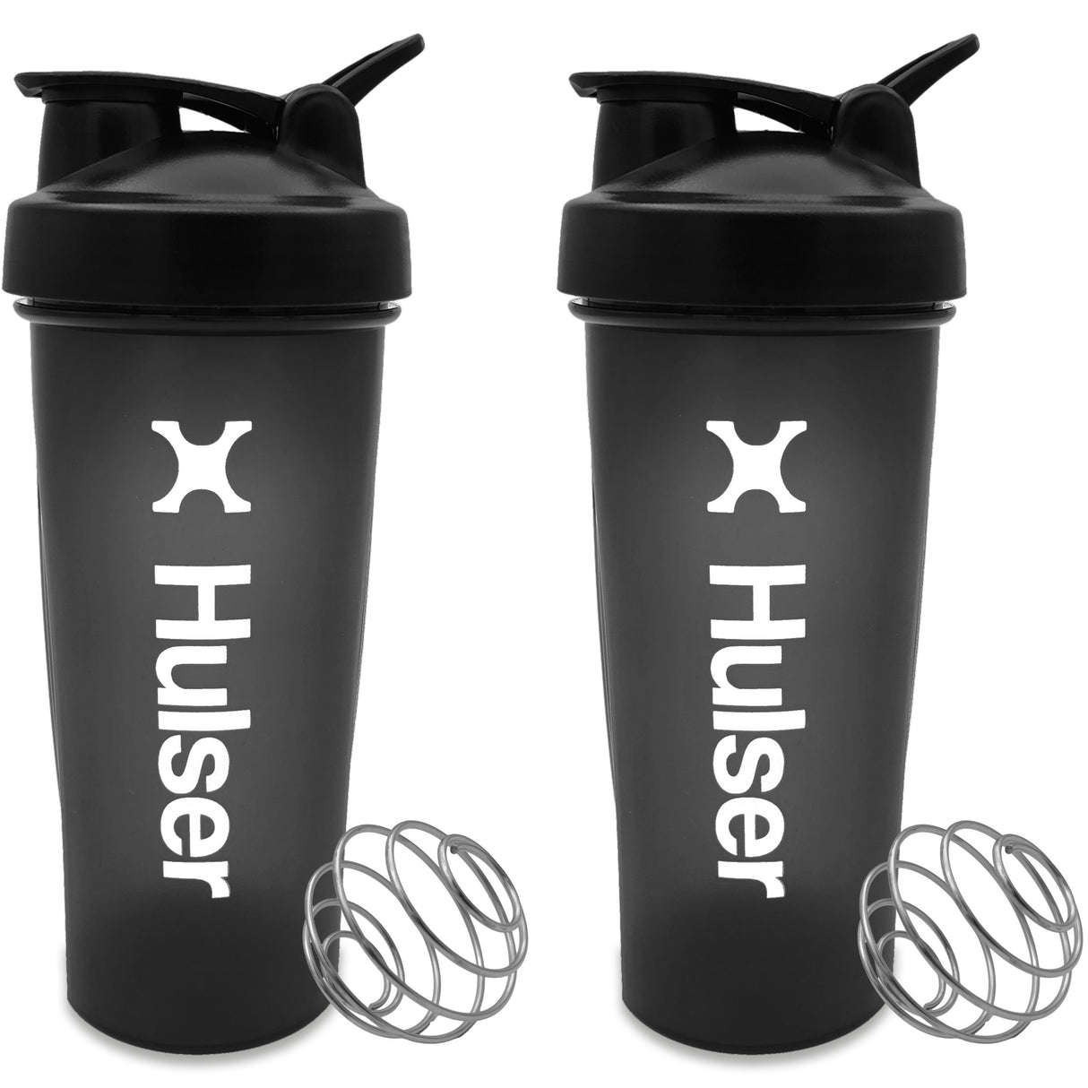 Shakebeker - 600ml - Zwart - 2 stuks