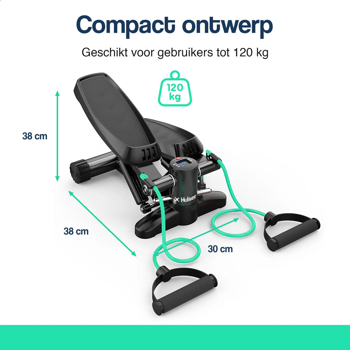 Hulser Stepper met display - Verstelbaar - Met weerstandsbanden