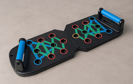 Een push-up bord afgebeeld
