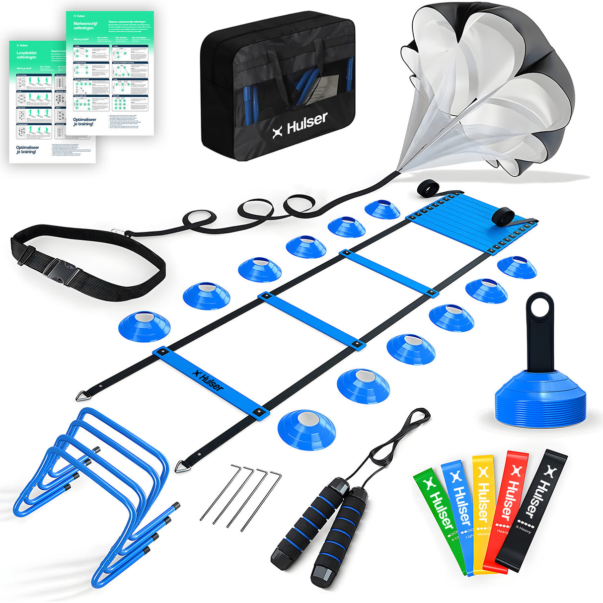 Agility Workout set 26-delig - Blauw