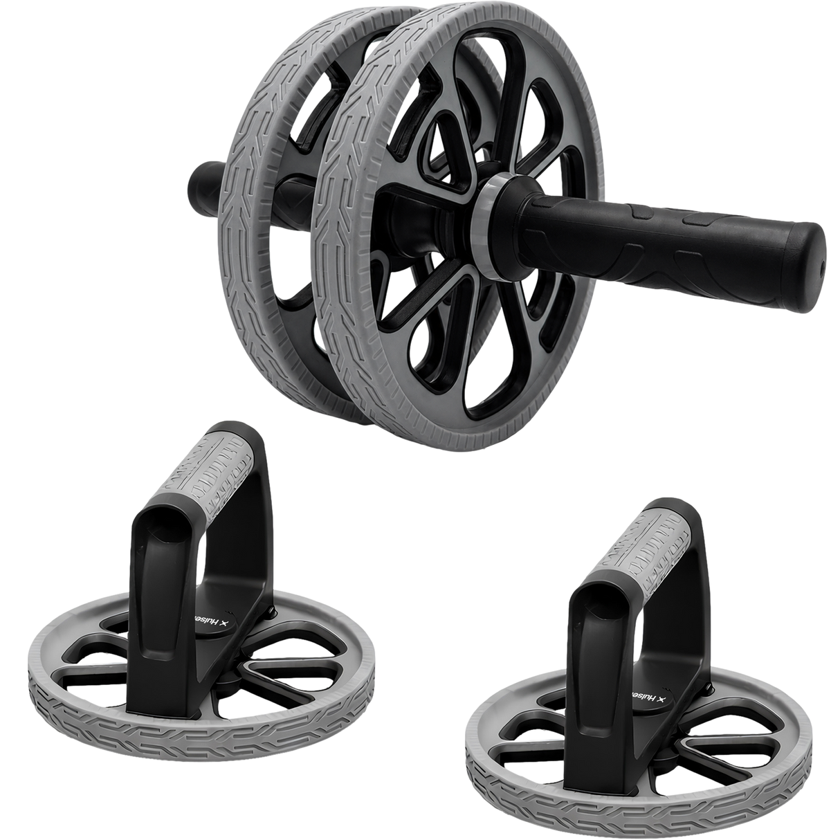 Buikspierwiel / Opdruksteunen - 3-in-1