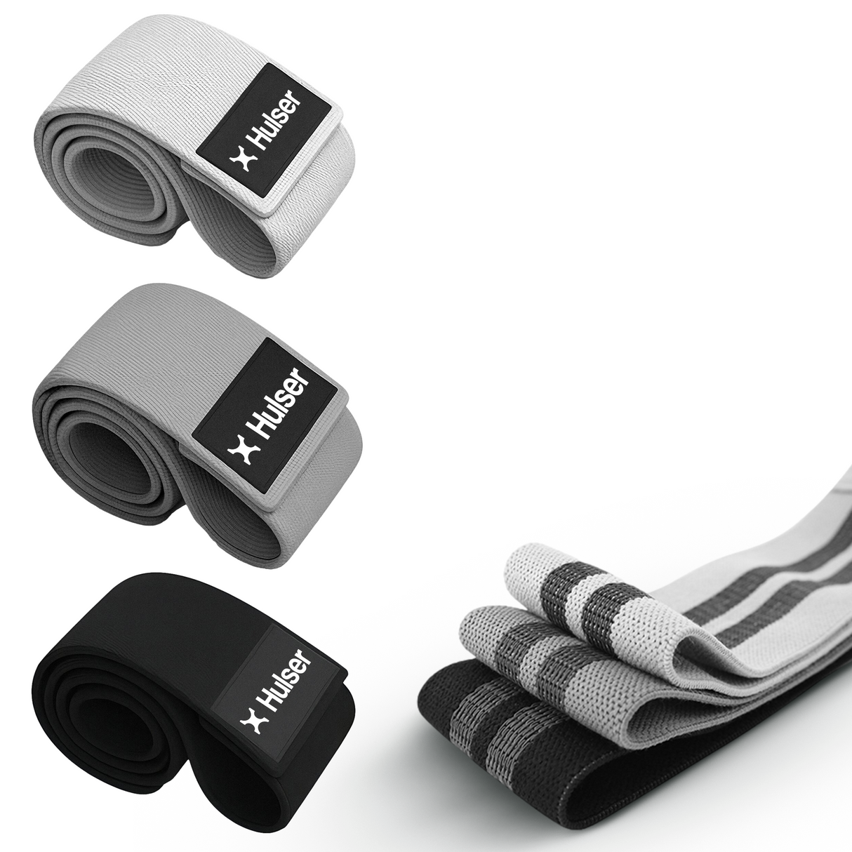 Weerstandsbanden set - 3-delig - 8 tot 32 kg - Grijs