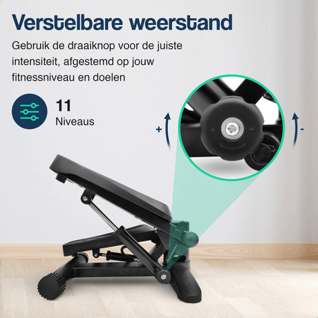 Stepper met display - Verstelbaar - Met weerstandsbanden