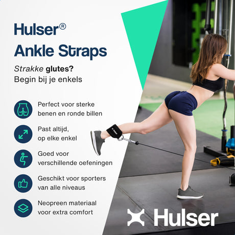 Fitness enkelbanden met mini weerstandsbanden