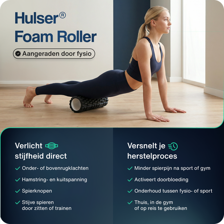 Foam roller - 33 cm - Zwart