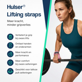 Fitness enkelbanden met lifting straps bundel - Roze