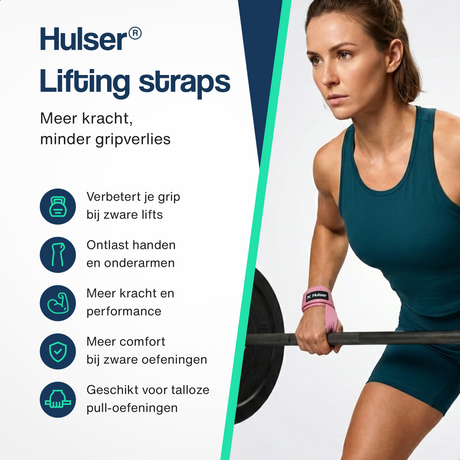 Lifting straps 60 cm - Roze