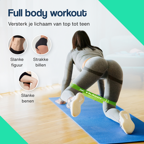 Fitness enkelbanden met mini weerstandsbanden