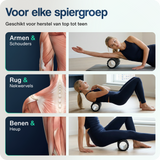 Foam roller - 33 cm - Zwart