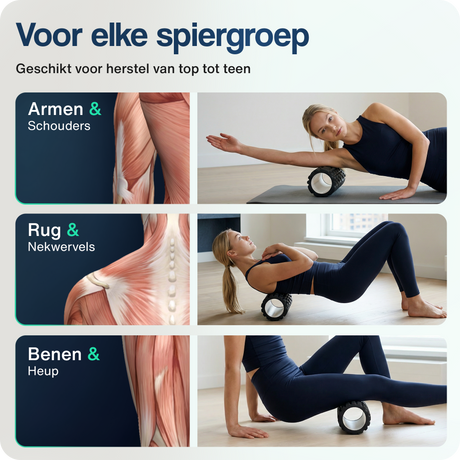 Foam roller - 33 cm - Zwart