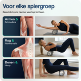 Foam roller - 33 cm - Grijs
