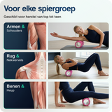 Foam roller - 33 cm - Roze