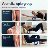 Foam roller - 33 cm - Blauw