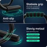 Opdruksteunen - Push-up bars - Metaal - Zwart
