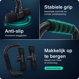 Opdruksteunen - Push-up bars - Zwart