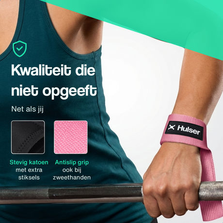 Lifting straps 60 cm - Roze