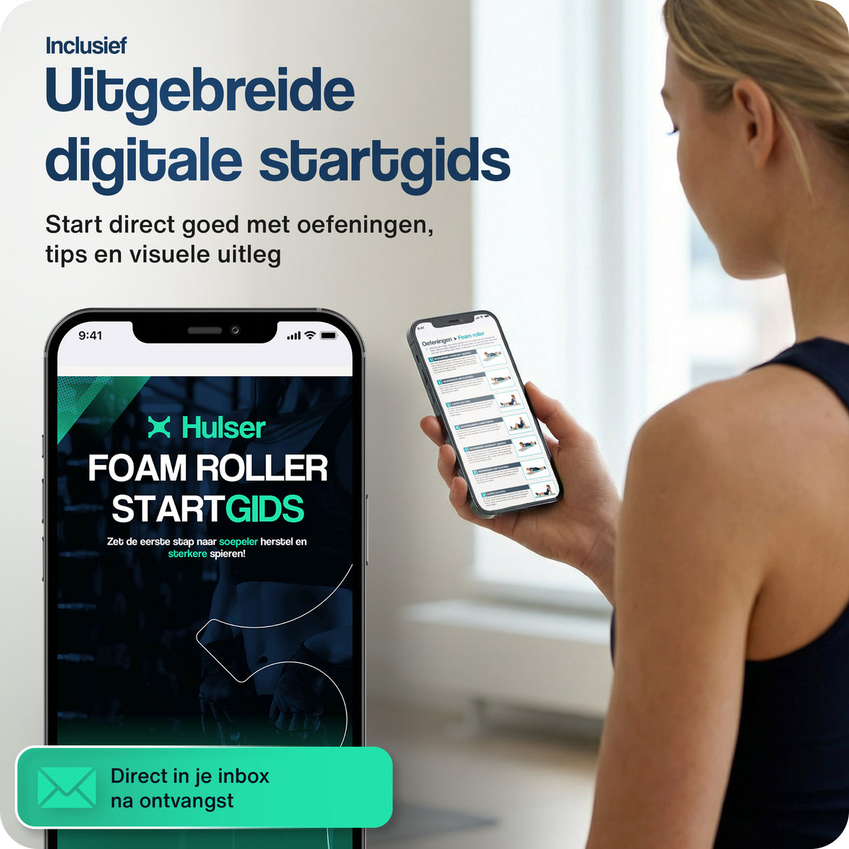 Foam roller - 33 cm - Oranje