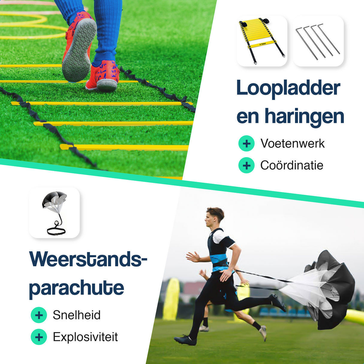 Agility Workout set 26-delig - Geel