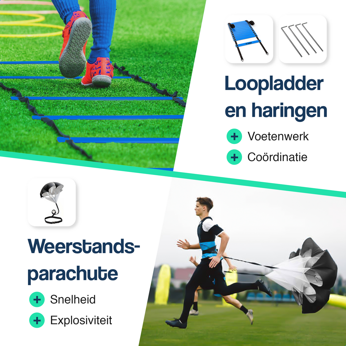 Agility Workout set 26-delig - Blauw