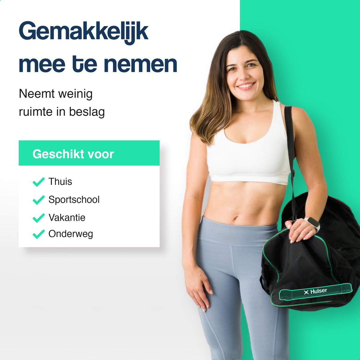 Weerstandsband 104 cm - 11 tot 30 kg - Zwart