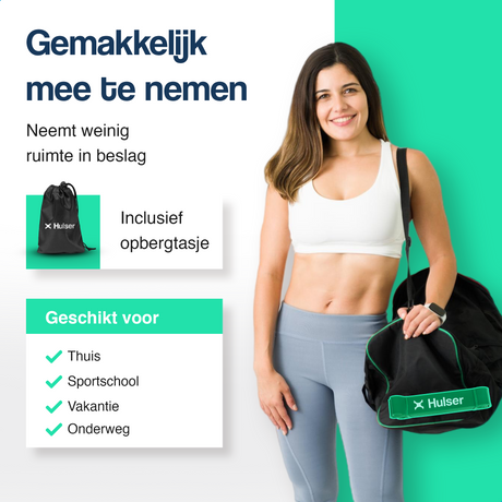 Weerstandsbanden set 104 cm met deuranker - 6-delig - 2 tot 55 kg