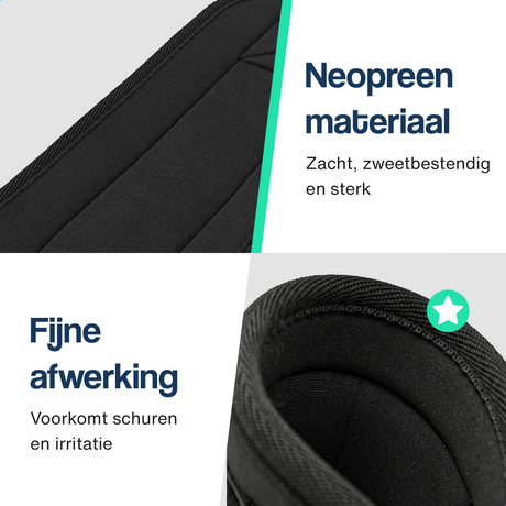 Fitness enkelbanden met lifting straps en weerstandsbanden set