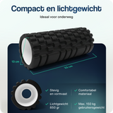 Foam roller - 33 cm - Zwart