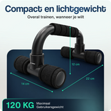 Opdruksteunen - Push-up bars - Zwart