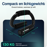Opdruksteunen - Push-up bars - Metaal - Zwart