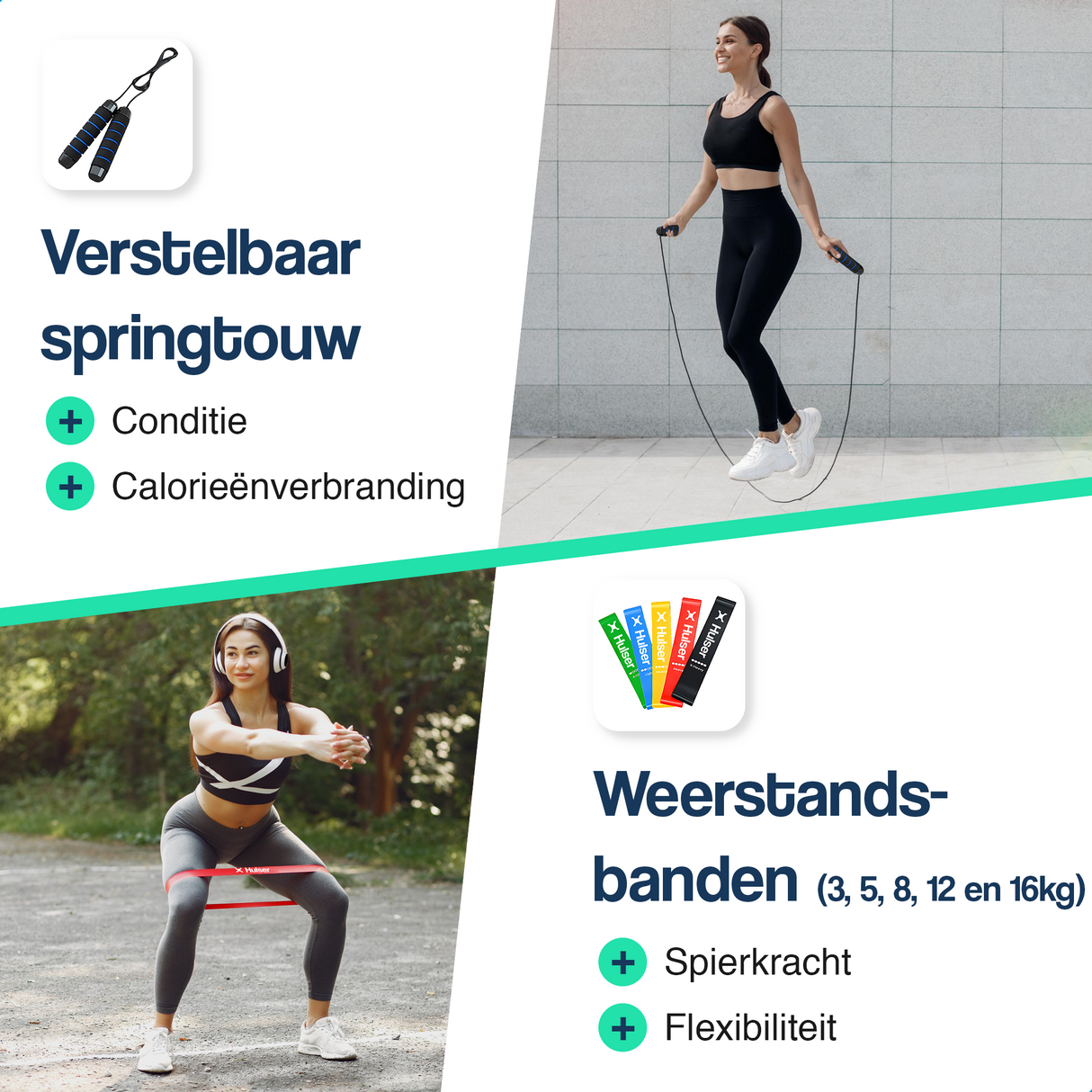 Agility Workout set 26-delig - Blauw
