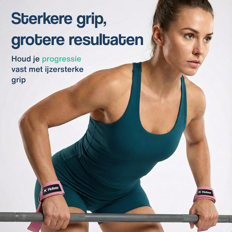 Lifting straps 60 cm - Roze