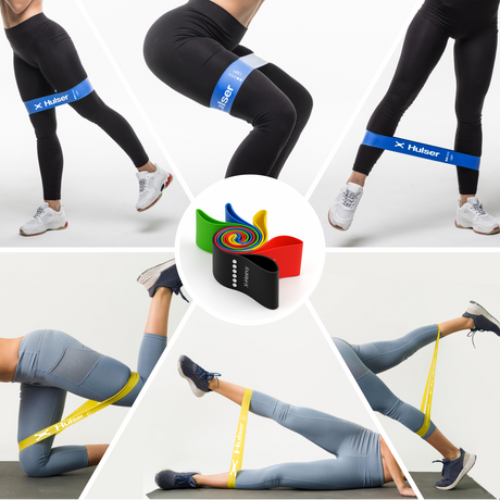 Lange weerstandsbanden met mini weerstandsbanden