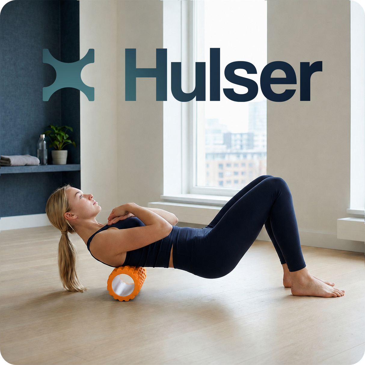 Foam roller - 33 cm - Oranje