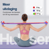 Weerstandsbanden set 200 cm - Lang - 5-delig - 4,5 tot 27 kg
