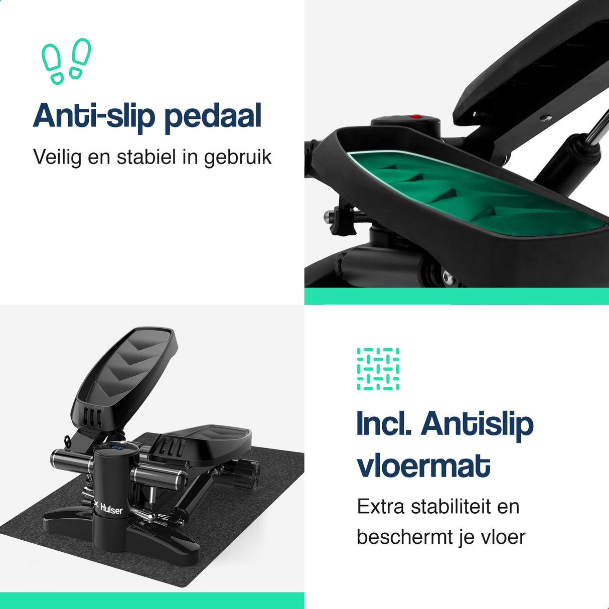 Stepper met display - Verstelbaar - Met weerstandsbanden