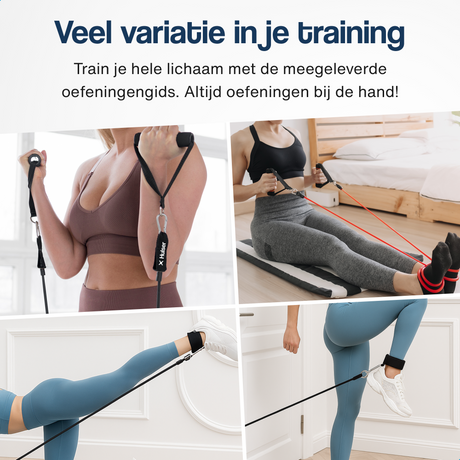 Push up bord met TPE weerstandsbanden set