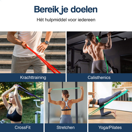 Weerstandsbanden set 104 cm - 3-delig - 2 tot 30 kg