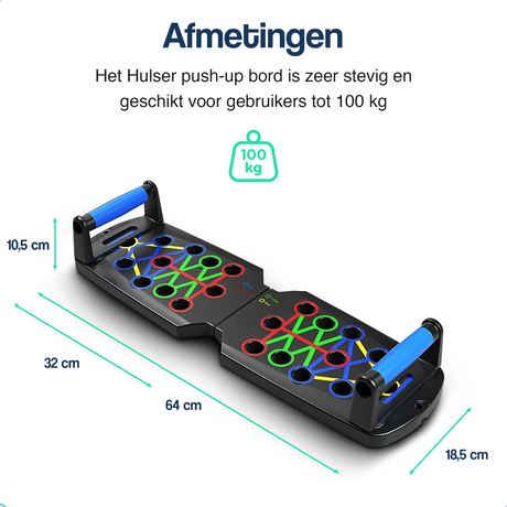 Push up bord - 14 in 1 - Met 2 weerstandsbanden