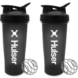 Shakebeker - 600ml - Zwart - 2 stuks